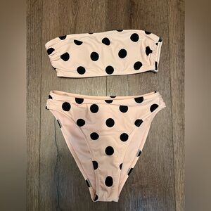 Polka Dot Women’s Set - Pink and Black